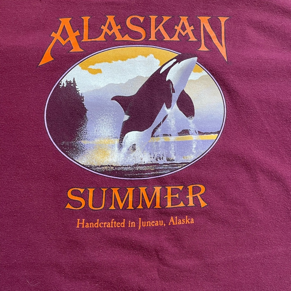 100% Cotton Maroon Alaskan Brewing T-Shirt